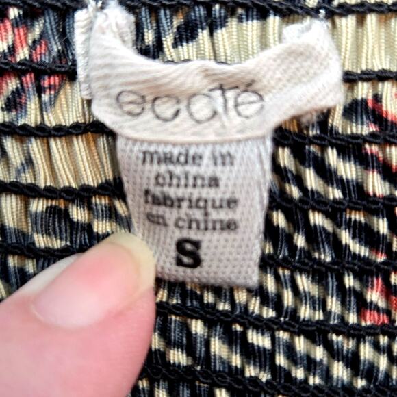 Ecate Women's Dress Small S Strapless Short  Sun Misses Size 4 6 - Picture 4 of 7